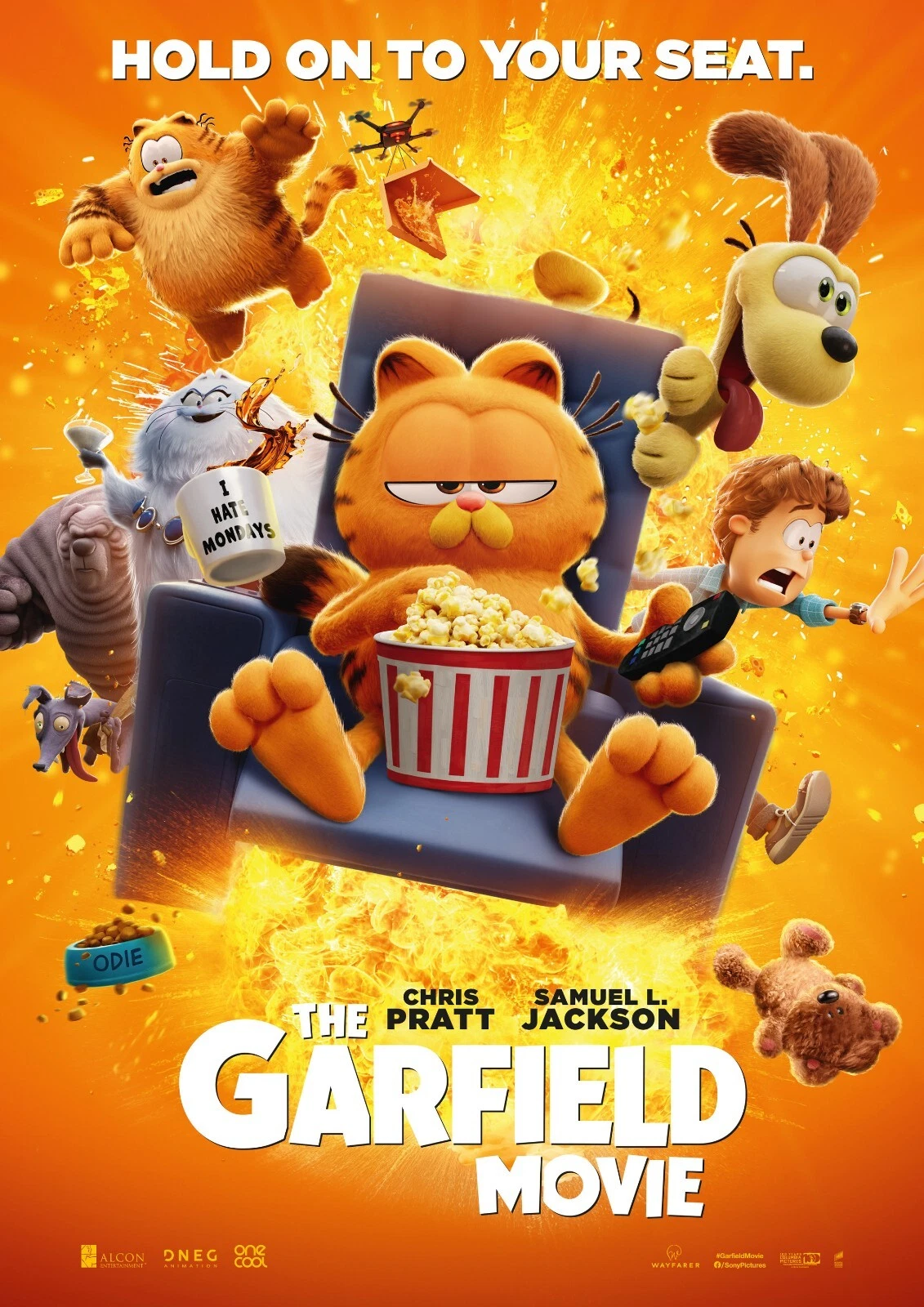 Orange cat illustrating Garfield: The Movie
